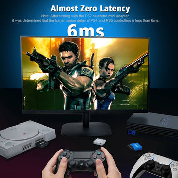 RetroScaler Mini Blueretro Receiver Adapter for PS1 PS One PS2 Compatible with 8bitdo PS4 PS5 Xbox Series X Wireless Controller Apsilon