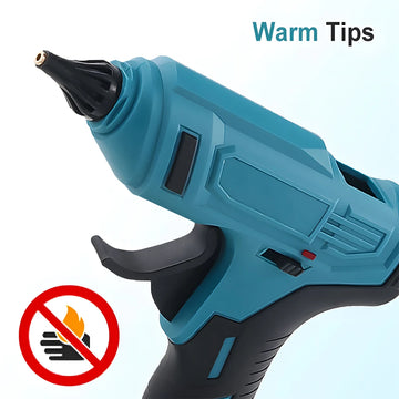 Podofo Electric Hot Melt Glue Gun Cordless Hot Melt Glue Gun With 11mm Glue Sticks Home DIY Repair Tool for Makita 18V Battery Apsilon