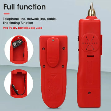 Kebidumei Ethernet LAN Network Cable Tester RJ45 RJ11 LAN Line Tester Finder Telephone Wire Tracker Receiver Network Tool Repair Apsilon