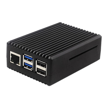 Raspberry Pi 5 Aluminium Alloy Case Metal Shell with Silicone Heatsinks Passive Cooling Enclosure for Raspberry Pi 5 Apsilon