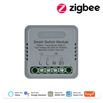 MOES Mini Smart Switch 1-4 Gang,WiFi/Zigbee DIY Module,Works with Alexa&Google Home,Timer&Voice Control,Home Automation Apsilon