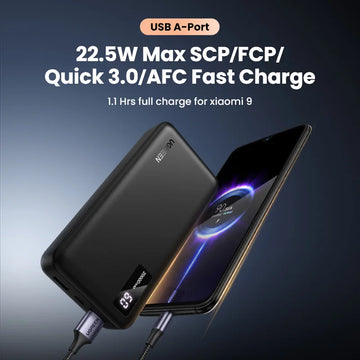 UGREEN 20000mAh PD 20W Power Bank Fast Charge Portable PowerBank for iPhone 17 16 15 Pro Max Xiaomi Phone External Battery 30W Apsilon