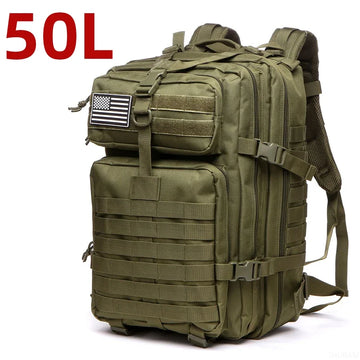 25L/50L 1000D Nylon Waterproof Trekking Fishing Hunting Bag Backpack Outdoor Rucksacks Tactical Sports Camping Hiking Apsilon