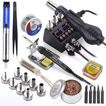 2 in 1 750W Soldering Station LCD Digital display welding rework station for cell-phone BGA SMD PCB IC Repair solder tools 8898 Apsilon