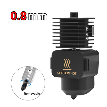 A1/A1 Mini Upgrade Hotend Kit Hardened Steel Replaceable Nozzle 0.2/0.4/0.6/0.8mm High Speed Wear Resistant Hot End Assembly For Bamboo Lab A1/A1 Mini/A2L 3D Printer Parts Apsilon