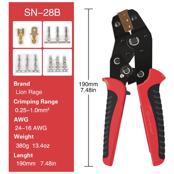 Crimping Tool Set Pressed Pliers Electrician Tools Electrical Terminals Clamp Electronics Pressing Connector Hand Jaws 58B 2549 Apsilon