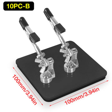 NEWACALOX Mini Welding Workbench Soldering Third Helping Hand  Magnetic Flex Arm Custom Alligator Clips Electronic Repair Tools Apsilon