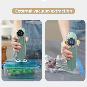 Charging Mini Wireless Fully Automatic Vacuum Sealing Machine Household Small Portable Food Packaging Plastic Sealing Machine Apsilon