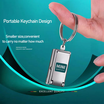 1pcs Nail Clippers Collapsible Portable Travel Fingernail Nail Scissors Cutter Stainless Steel Manicure Tools Apsilon
