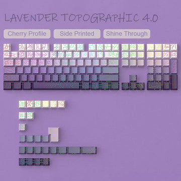 135 Keys Gradient Green Shine Through Keycaps Side Printed PBT Double Shot Keycaps OEM Profile for MX Switches Gaming Keyboards Apsilon