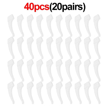 2/40pcs Silicone Ear Hook Anti-slip Glasses Leg Ear Sleeve Bracket Fastener Sunglasses Accessories Grip Anti-fall Eyewear Holder Apsilon
