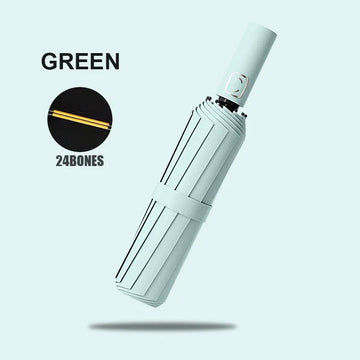 Grote Automatische Paraplu met 24 Botten, Windbestendig en Lichtgewicht, UV-Bescherming, Voor Iedereen, Model 24 Bone Apsilon