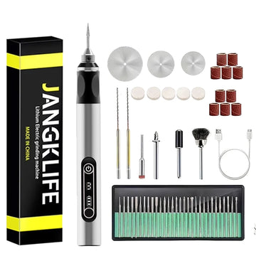 JANGKLIFE USB Cordless Rotary Tool Kit Woodworking Engraving Pen DIY For Jewelry Metal Glass Mini Wireless Drill Apsilon
