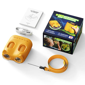 Microscope and Telescope 2 in 1Children's optical educational toys 2MP HD Camera Microscope 1000x magnification Christmas Gifts Apsilon