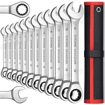 Key Ratchet Wrench Set 72 Tooth Gear Ring Torque Socket Wrench Set Metric Combination Ratchet Spanners Set Car Repair Tools Apsilon