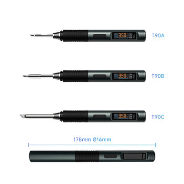 ALIENTEK T90 Smart Soldering Iron PD 140W Adjustable Temperature DC 28V 80-450℃ Welding Solder Station Kit C245 C210 T65 Tools Apsilon