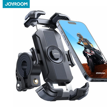 Joyroom Motorcycle Phone Mount Upgrade Bike Phone Holder Ultra-Stable Bicycle Phone Mount Handlebar Cell Phone Clamp for Scooter Apsilon
