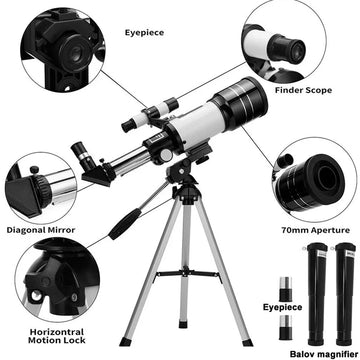 Professional Astronomical Telescope F30070 Monocular 150 Times Zoom HD Night Vision  View Moon Star  AZM70300 Stargazing Apsilon