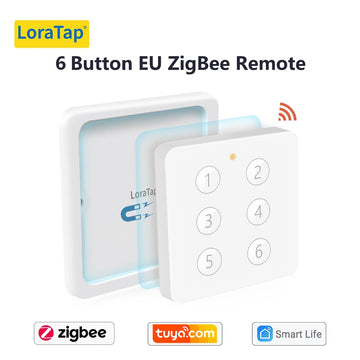LoraTap ZigBee 3.0 Wireless 14 EU US Push Button Remote Tuya Scene Automation Control Switch Smart Life App Hub Need Apsilon