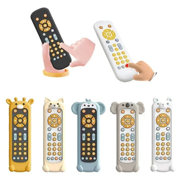 Infant Simulation TV Remote Control Toys with Music and Light Musical Baby Toy Sensory Remote Kids Baby Toys for 1 2 3 Years Old Apsilon