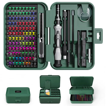 132 in 1 Precision Screwdriver Set Phillips Torx Magnetic Screwdriver Head with Storage Box 152 Bit Small Hand Repair Tool Kit Apsilon