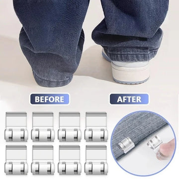 4~10PCS Invisible Leg Shortening Clip, Non-Slip Pants Edge Clip, Quick Fix Hem Clip, Hidden Pants Adjuster, Sewing Accessories Apsilon