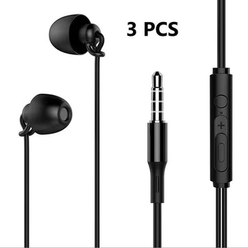ASMR Earphone Hifi Headset Noise-Cancel Sleeping Earbud Soft Silicone Headset TPE Wire No Ear Pressure Earbuds For Xiaomi Huawei Apsilon