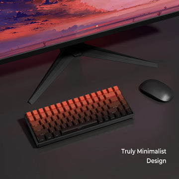 XVX Phantom Gradient Keycaps PBT Top/Side Print Key Caps Double Shot Shine Through Custom Minimalist OEM Russian/Korean Keycap Apsilon