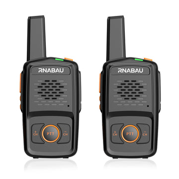 Rnabau MT-N1 Mini Walkie Talkie - 16CH UHF 400-470MHz, USB Charging, Baofeng Compatible Two-Way Radio Apsilon