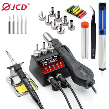 JCD 8898 Soldering Station 750W 2 in 1 Soldering Iron Hot Air Gun Rework Welding Station For Phone BGA SMD Welding Repair Tools Apsilon