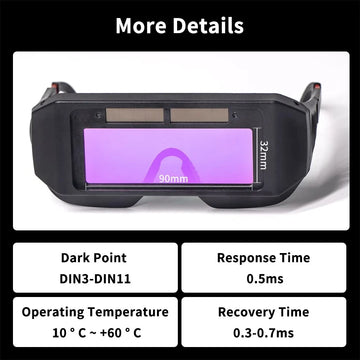 Solar Powered Welding Helmet Auto Darkening Welding Goggles LCD Welder Glasses for TIG MIG MMA Plasma Welder Glasses Apsilon
