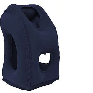 1pc Inflatable Travel Pillow, Airplane Pillow With Patented Valve Design, Travel Accessories With Neck And Head Support, Travel Apsilon