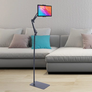 Universal Ipad Stand Floor Tablet Bracket Adjustable Flexible Rotation Phone Holder 360° rotating Stand Support 4.72-7.09in Apsilon