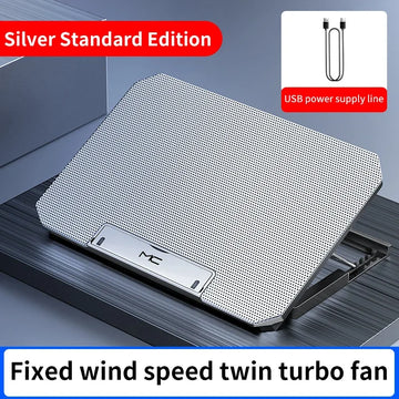 Q100 17inch Gaming Laptop Cooler Fan Led Screen Two USB Port 2600RPM Laptop Cooling Pad Notebook Stand For Laptop Fan Cooler Apsilon