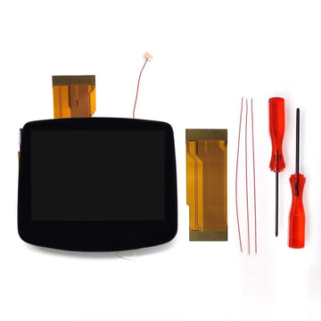 HISPEEDIDO Rechargeable for GBA V5 IPS HD 720x480 Drop-in Screen Kits No Welding Required Desaturation FRM OSD W/Shell Apsilon