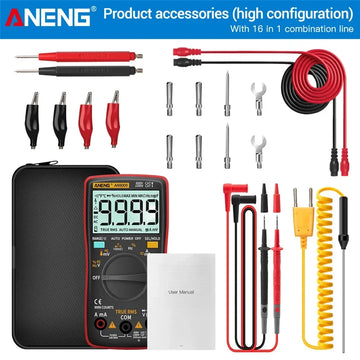 Digital Multimeter Transistor ANENG AN8009 Testers Capacitor True-RMS Tester Automotive Electrical Capacitance Meter Temp Diode Apsilon