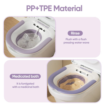 Folding Toilet Sitz Bath Pregnant Women Special Wash Basin Bath Tub Soaking For Pregnant Women Hemorrhoid Patient Care Basin Apsilon