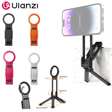 Ulanzi MA38 Mobile Phone Photography Stand Selfie Stick Double Magnetic Overhead Tripod for Samsung Xiaomi Huawei iPhone Vivo Apsilon