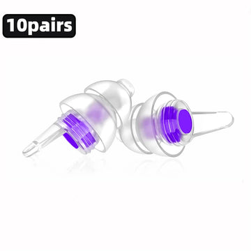 HUAK High Fidelity Silicone Ear Plugs for Noise Cancelling Washable Reusable Musicians Motorcycles Sleeping Work, Study, Swim Apsilon