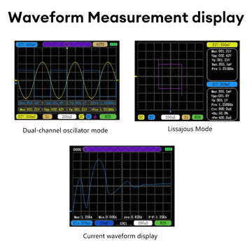 SCO2 Dual Channel Digital AUTO Oscilloscope PWM 50M 10Mhz Sampling Rate 2.5KSa/S Analog Bandwidth for Electronic Repair Tools Apsilon