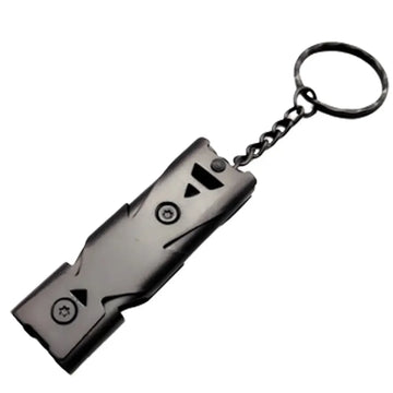 Double Pipe Whistle Pendant Keychain High Decibel Portable Outdoor Survival Emergency Camping Tool Multifunction 1PC Apsilon