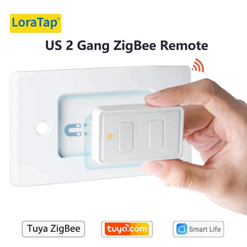 LoraTap ZigBee 3.0 Wireless 14 EU US Push Button Remote Tuya Scene Automation Control Switch Smart Life App Hub Need Apsilon