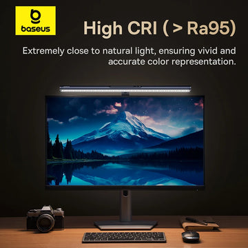 【New Sale】Baseus Magnetic Computer Screen Light Desk Lamp Laptop Hanging USB Light Table Lamp LED Monitor Light Reading Light Apsilon