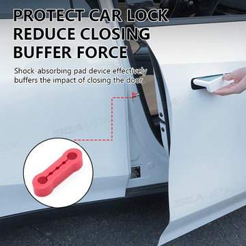 SEAMETAL Car Door Shock Absorber Universal Car Door Buckle Soundproof Deadener Damper Cushion Anti-Vibration Buffer Pad Apsilon