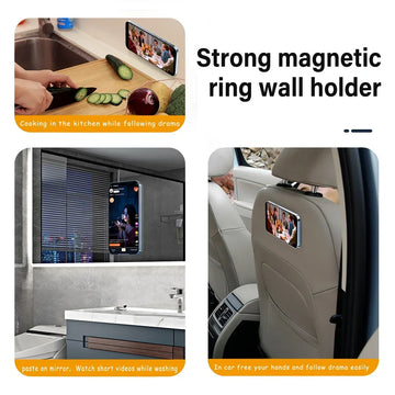 Strong Magnet Phone Stand - Magsafe Compatible for iPhone 14-12, iPad, Universal Tablet (Car/Wall Use) Apsilon
