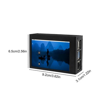 3.5 Inch Touch Screen for Raspberry Pi 5 480*320 LCD Display Optional Metal ABS Case Aluminum Active Cooler for Raspberry Pi 5 Apsilon