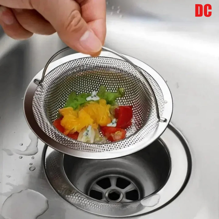 1Pc Stainless Steel Kitchen Sink Filter, Garbage Food Residue/Hair Catcher, Keep Your Bathtub Apsilon