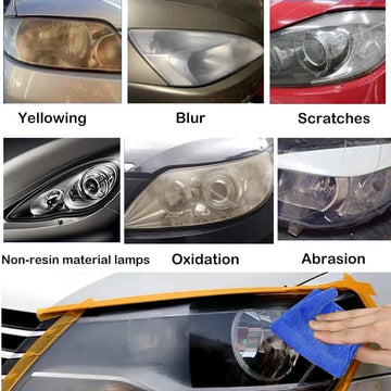 Car Headlight Polishing Restoration Kit Auto Headlight Restorer Repair Set Workshop Tools 500ML Liquid Polymer Evaporator Apsilon
