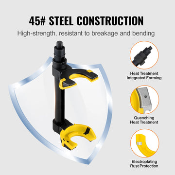 SucceBuy Strut Spring Compressor Macpherson Strut Spring Compressor Kit Interchangeable Fork Strut Coil Extractoror Remover Tool Apsilon