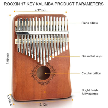 Kalimba Finger Piano 21 Keys 17 Key Thumb Piano Keyboard Musical Instrument Mbira for Beginner Music Lover  ﻿ Apsilon